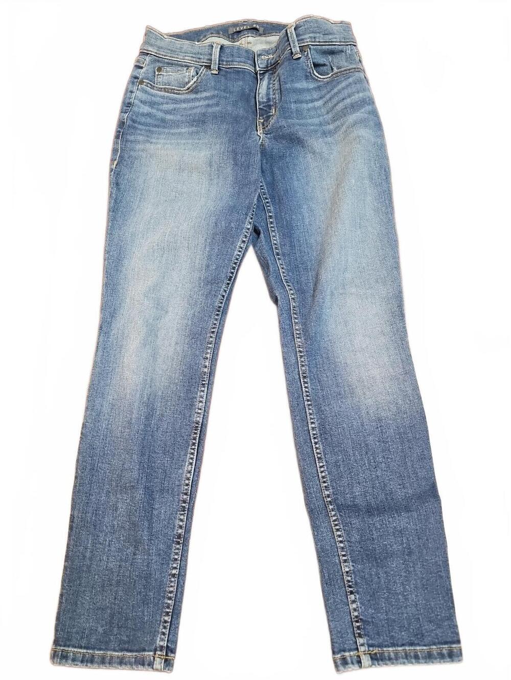 Level 99 Jeans,  Size 27, Blue, Skinny Jeans, Stretch, Distressed, Inseam 27.5